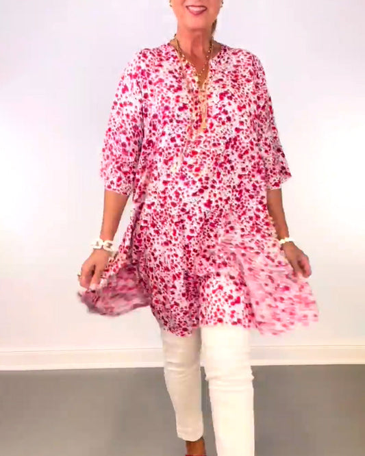 Luftiges Blumenkleid