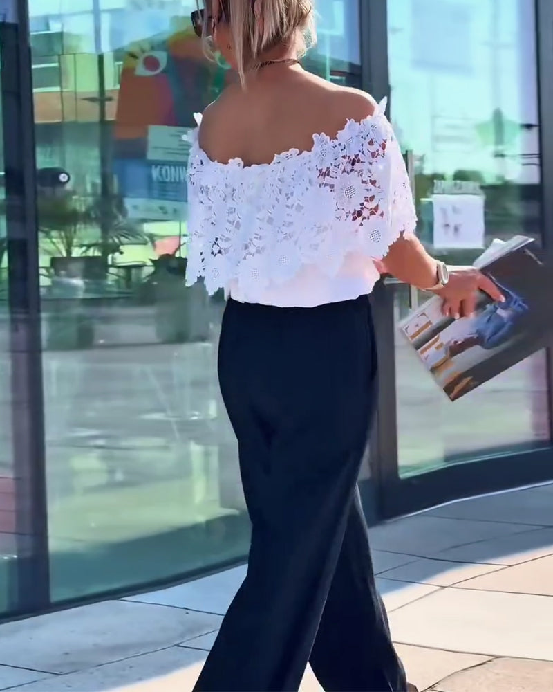 Spitzenmode-Design Bluse