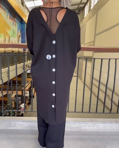 Lockeres langärmliges Oberteil