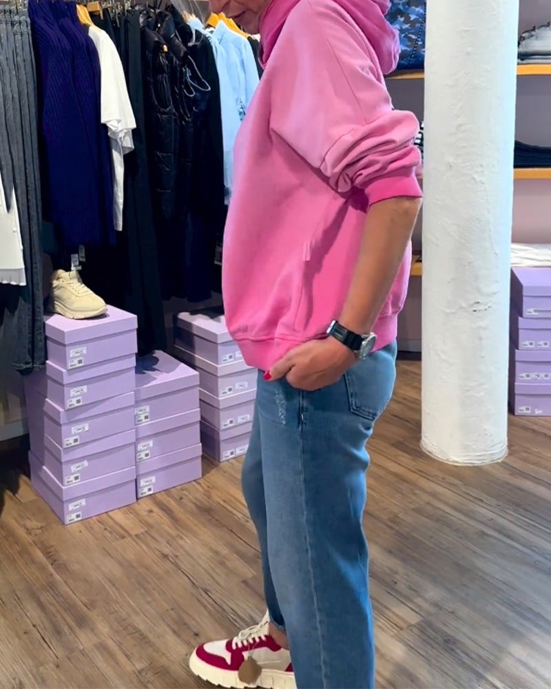 Gradientfarbiger lässiger Hoodie