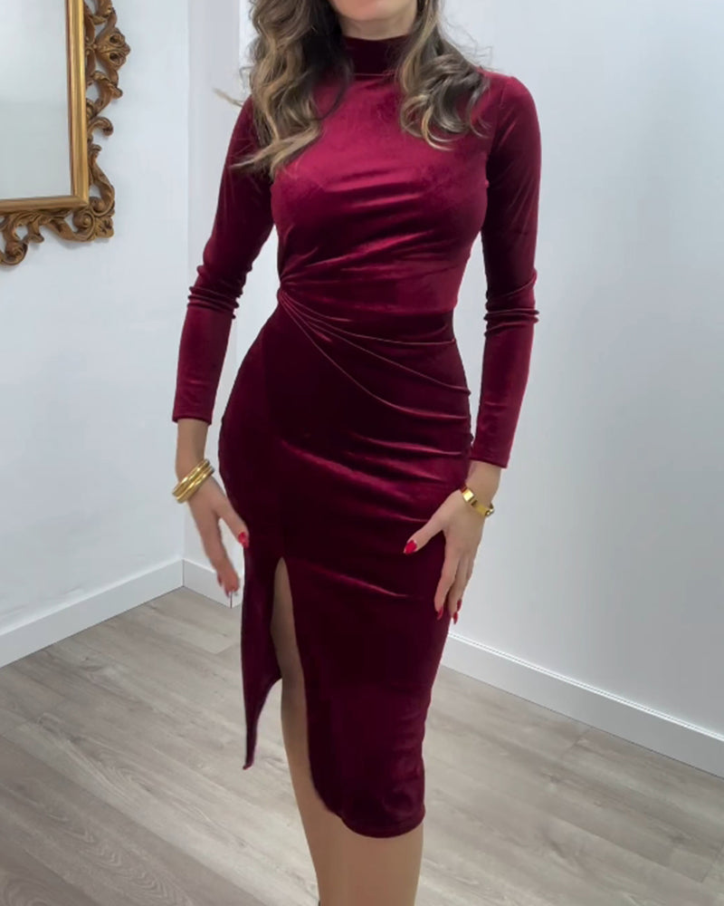 Abstraktes Muster Druck Freizeitkleid