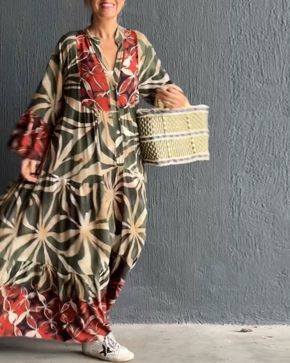 Luftiges Bedrucktes Urlaubskleid