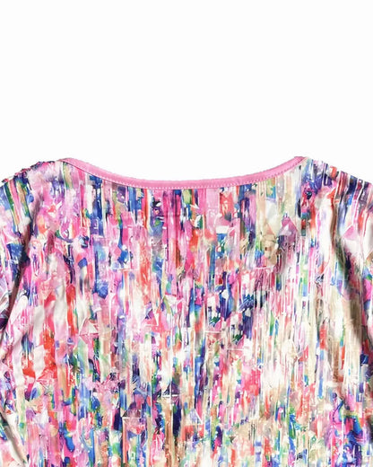 Bunte Bedruckte Mode Street Bluse