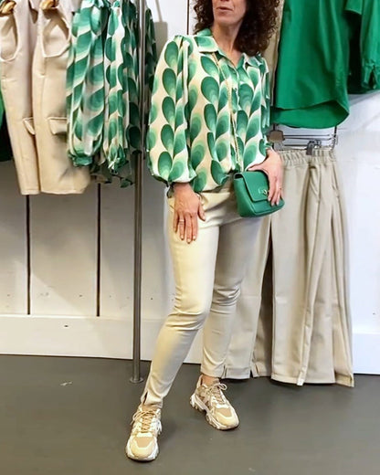 Reversbedruckte Pendelbluse