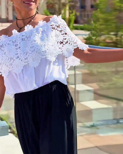 Spitzenmode-Design Bluse