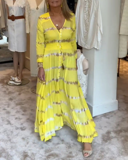 Elegantes Damen-Kommunikations-Maxikleid