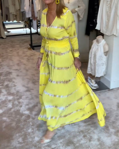 Elegantes Damen-Kommunikations-Maxikleid