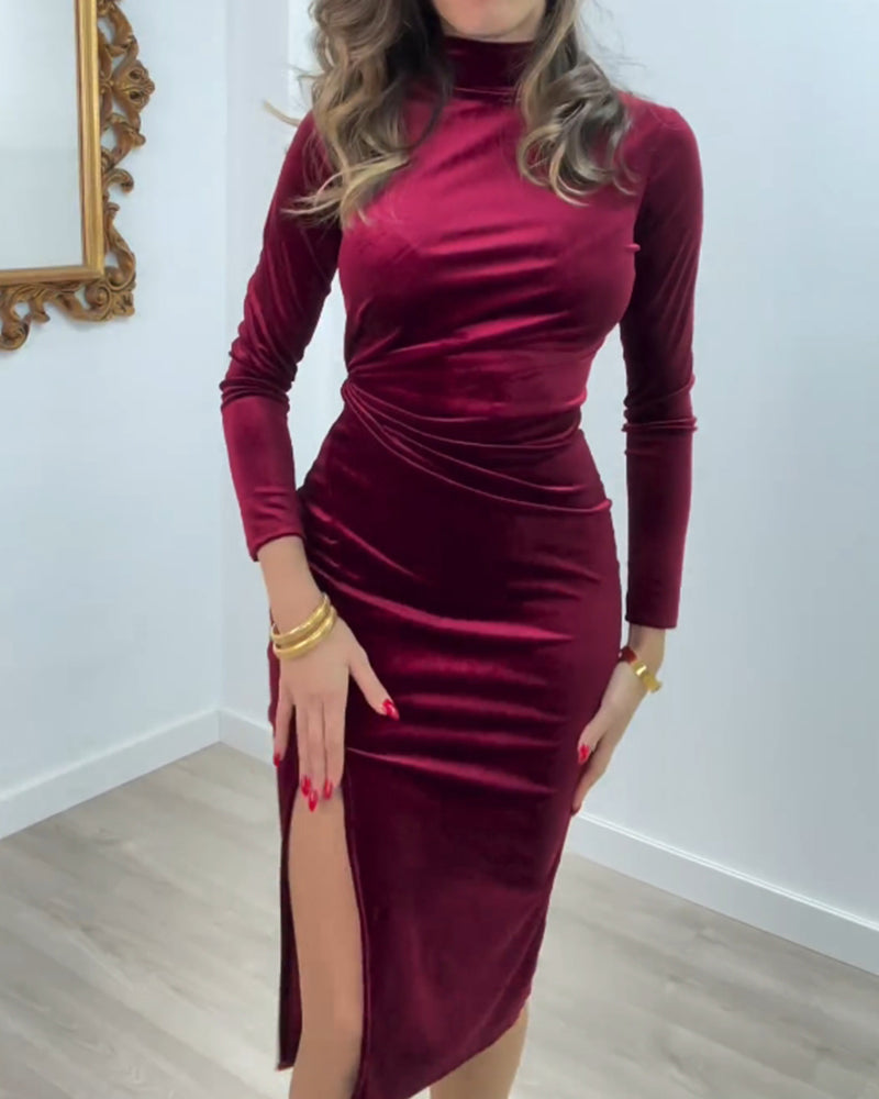 Abstraktes Muster Druck Freizeitkleid